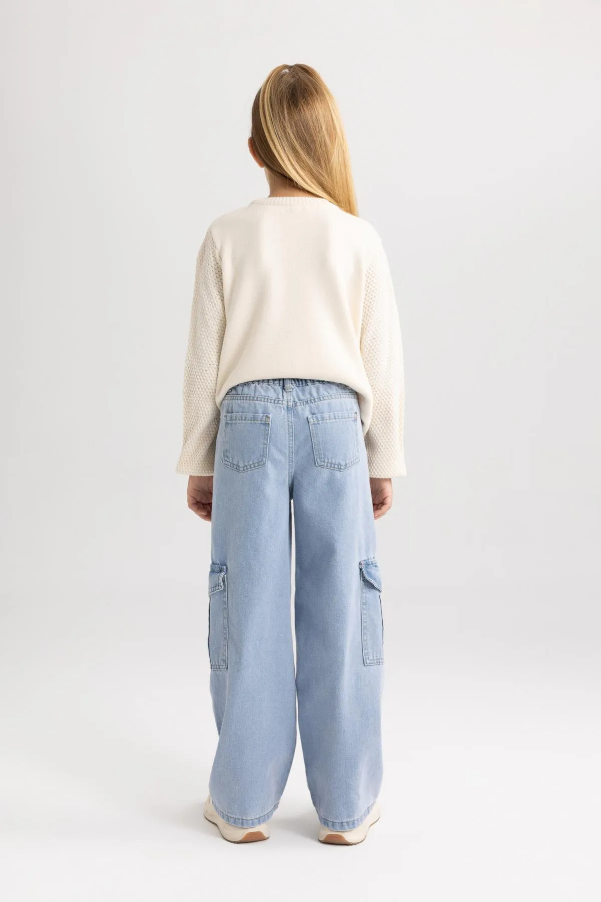 DeFacto  Cargo-Jeanshose mit weitem Bein für Mädchen