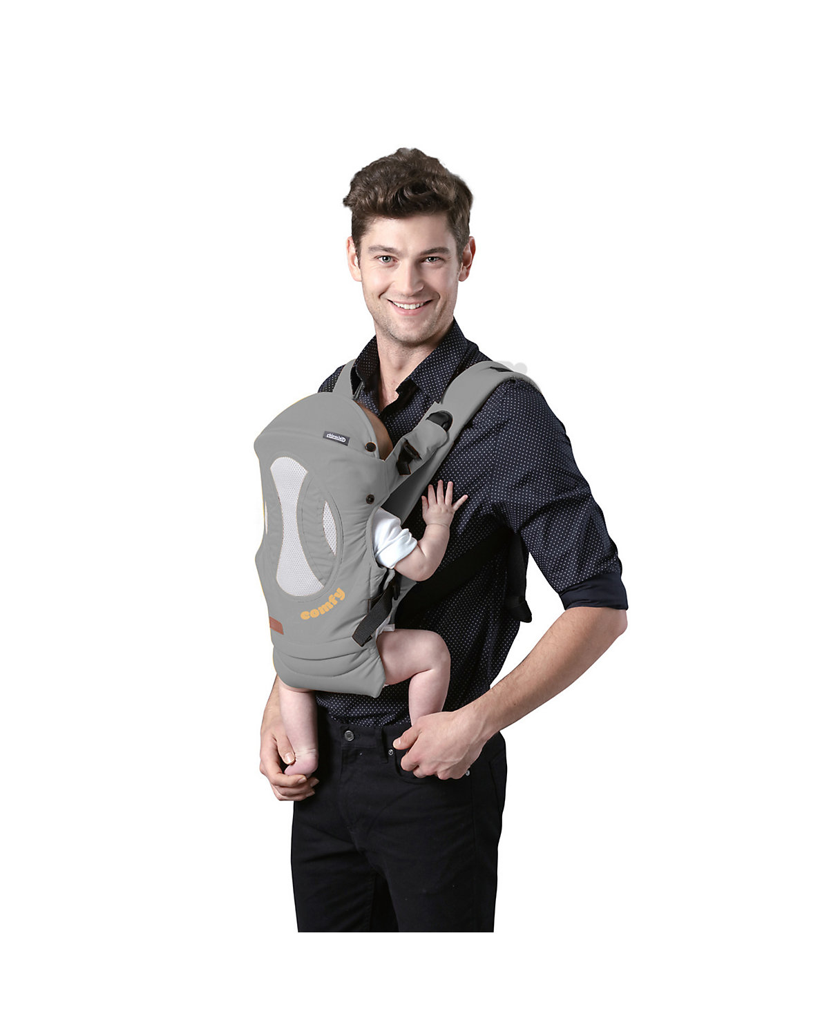 Babytrage Comfy 3 in 1 Bauch- und Rückentrage 4 Positionen bis 9 kg ab Geburt Babytragen