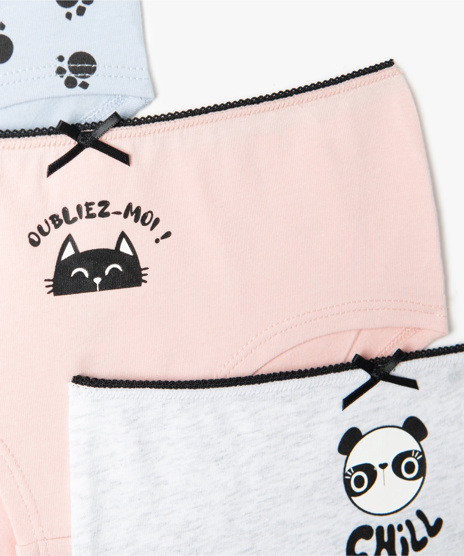 Shorties fille à motifs animaliers en coton biologique stre... imprime | GEMO