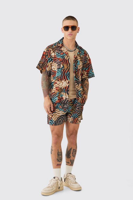 Tigerprint Hemd und Badehose