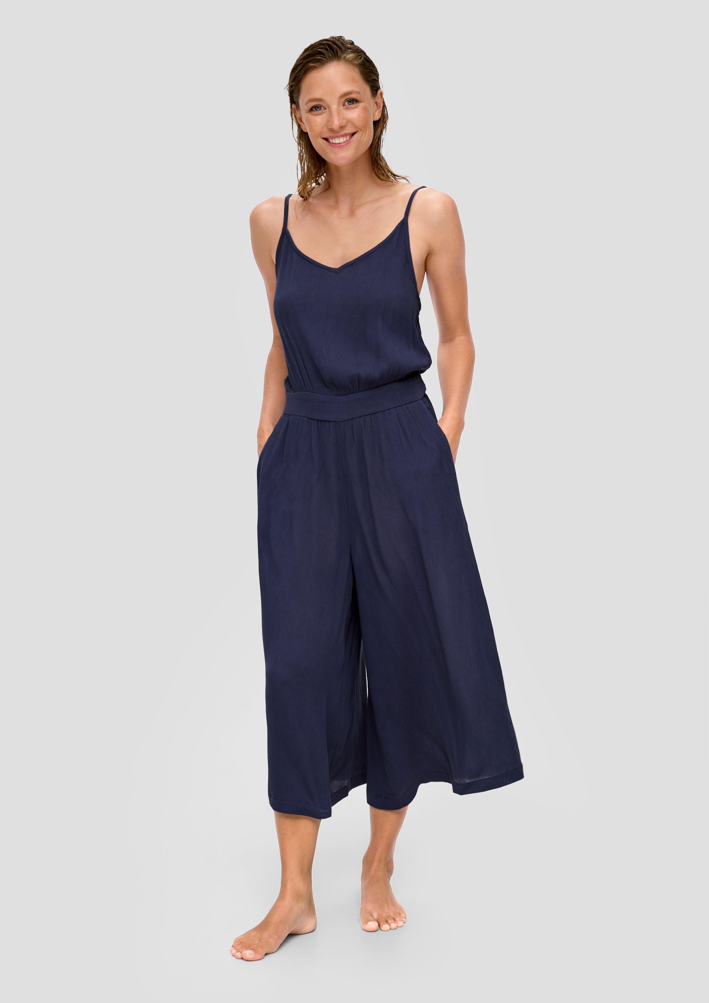 Wide Leg Strand-Jumpsuit aus reiner Viskose  6009047-5700