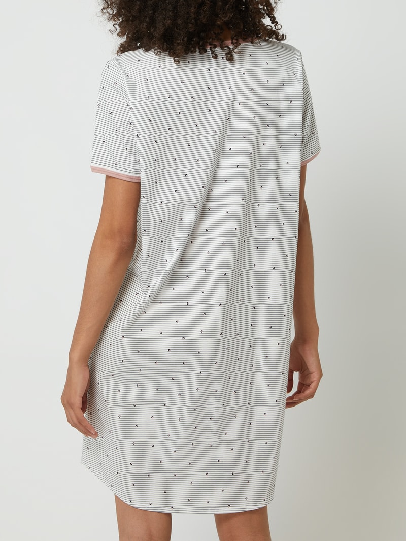 Nachthemd mit Allover-Muster Modell 'Sweet Dreams' in offwhite