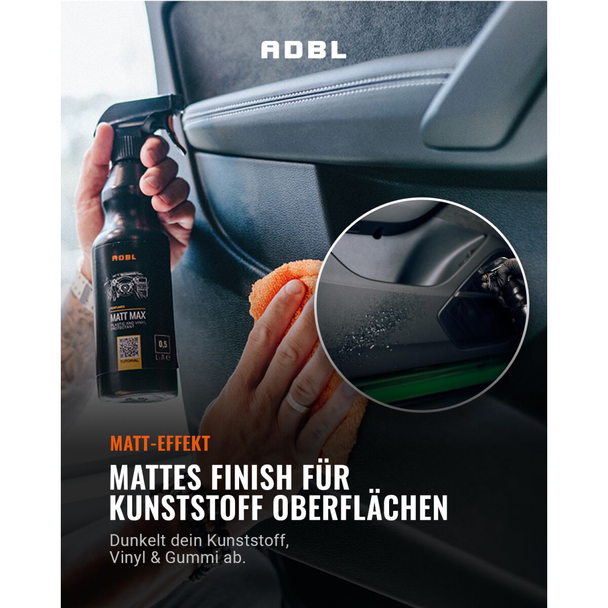 ADBL Matt MAX Kunststoffpflege mit Canyon Trigger 500ml