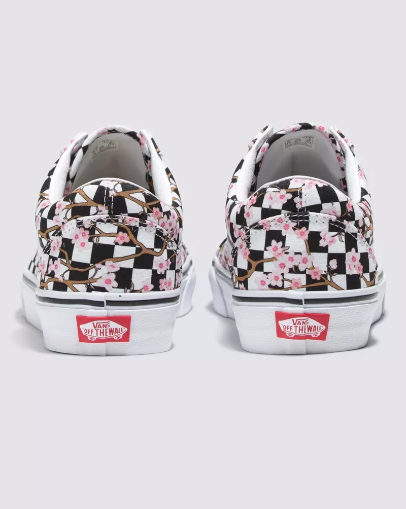 Customs Cherry Blossom Checkerboard Old Skool