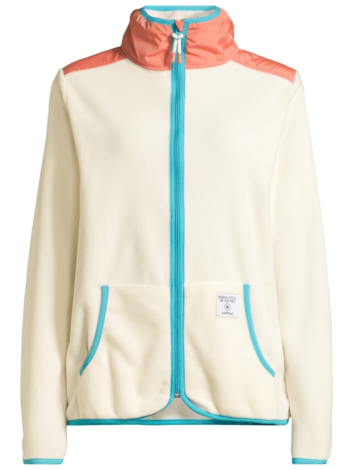 Salzhaut Fleecejacke KLÓÓWERBLAD in Beige Coral günstig kaufen