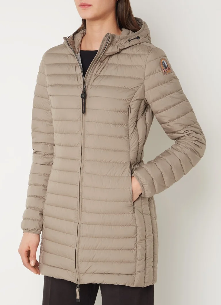 Parajumpers Trene prošivena jakna s punjenjem od perja i džepovima s patentnim zatvaračem