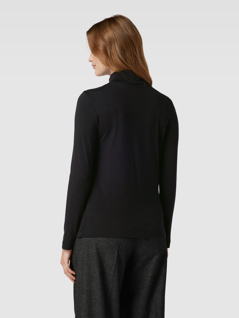 Longsleeve mit Rollkragen in schwarz