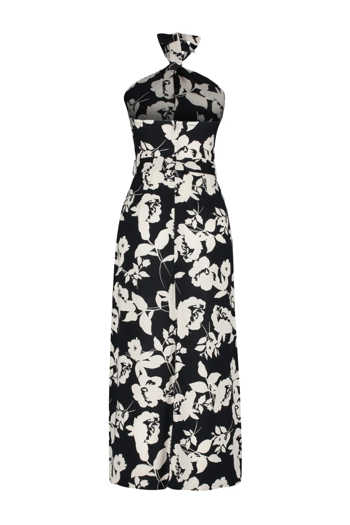Trendyol Collection  Schwarzes, detailliertes, gewebtes Kleid mit Krawatte TWOSS23EL02125