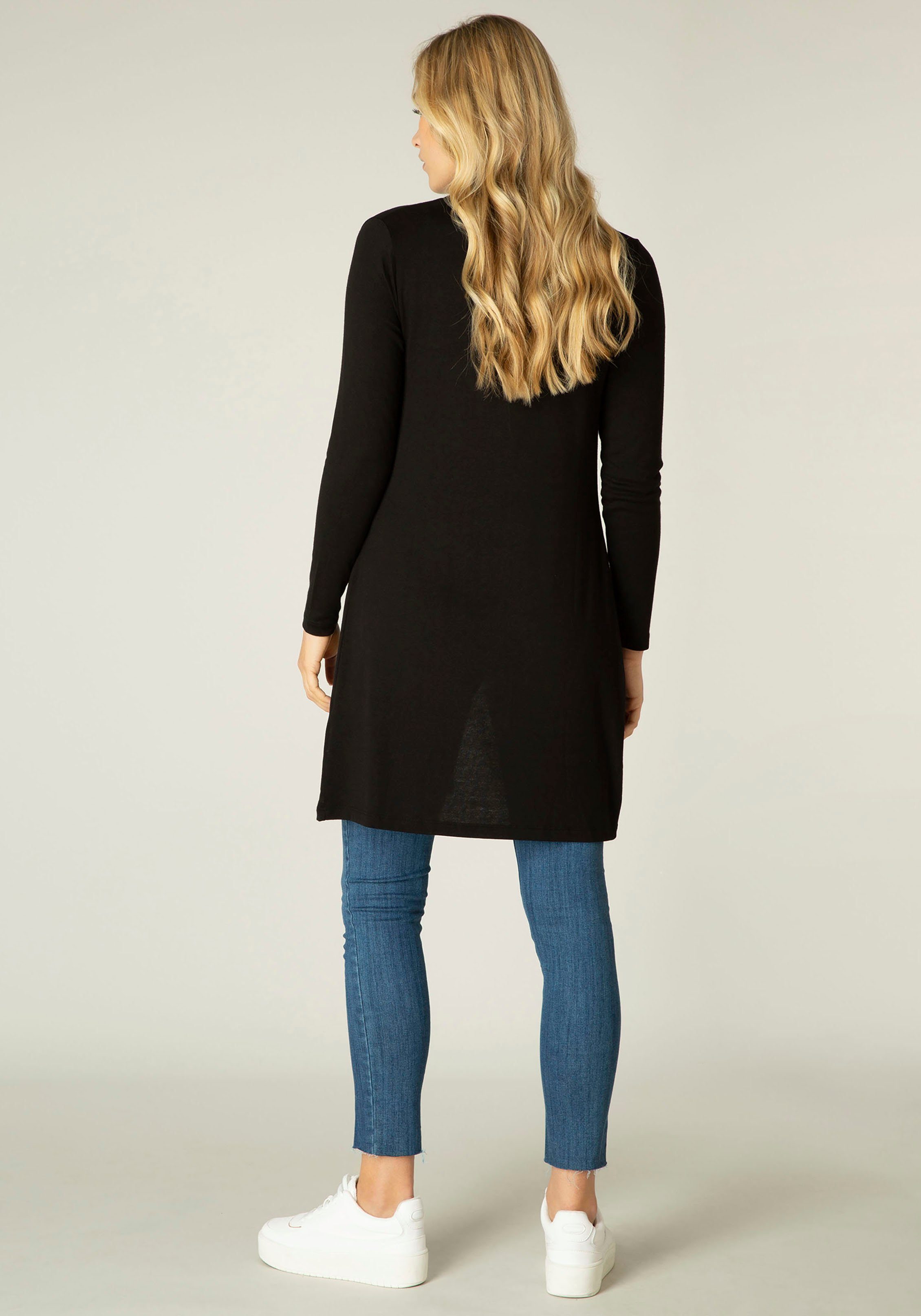 Base Level Longstrickjacke Yayla Long Bequem und lang geschnitten