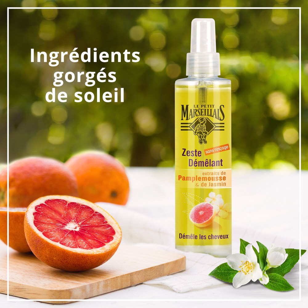 le petit marseillais Jasmin Pamplemousse Spray 200 ml Démélant