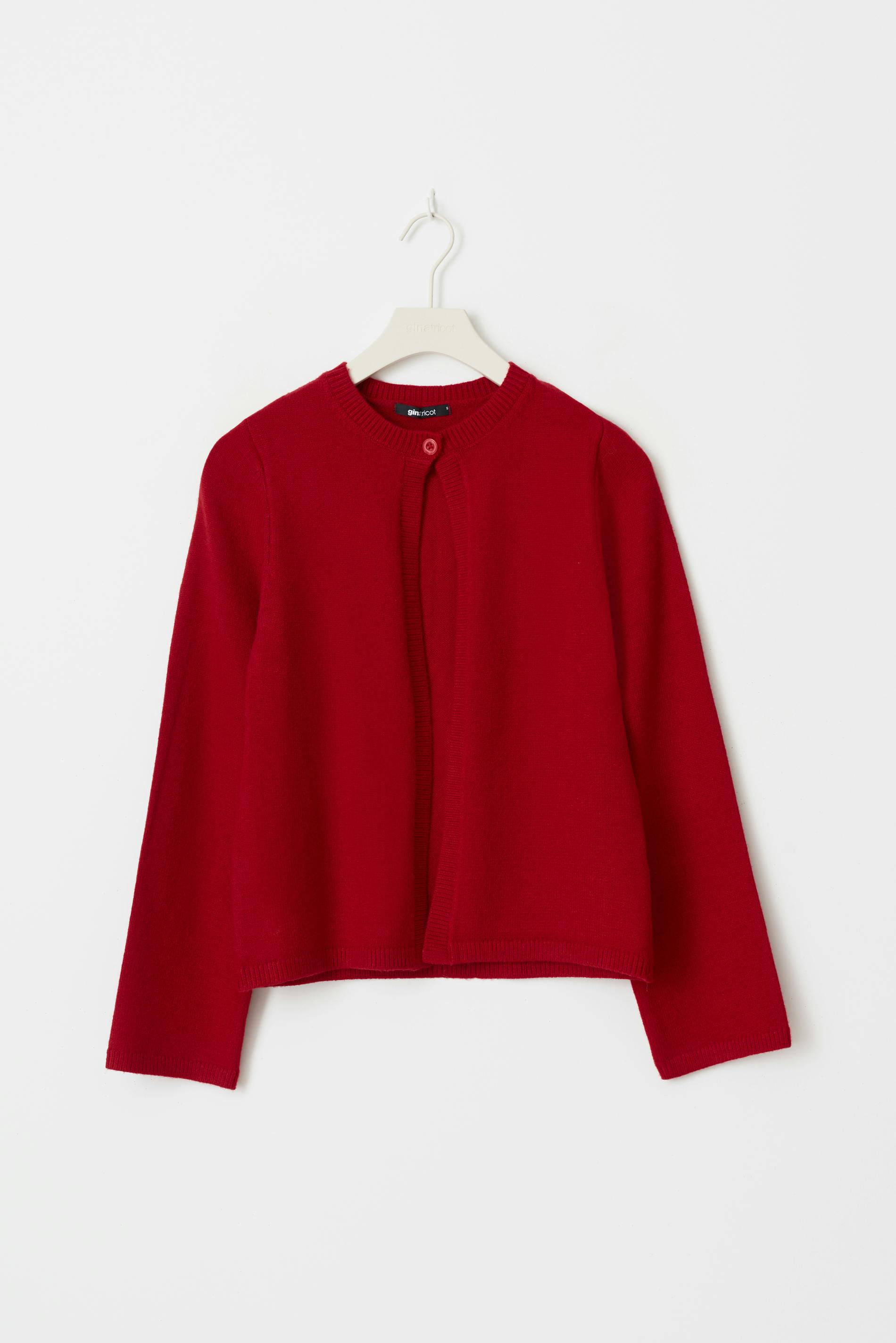 One button knit cardigan