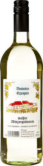 weißer Glühwein süß 1,0 L - Weingut Schulze