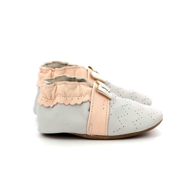 Chaussons cuir tannage vegetal Happy Mood