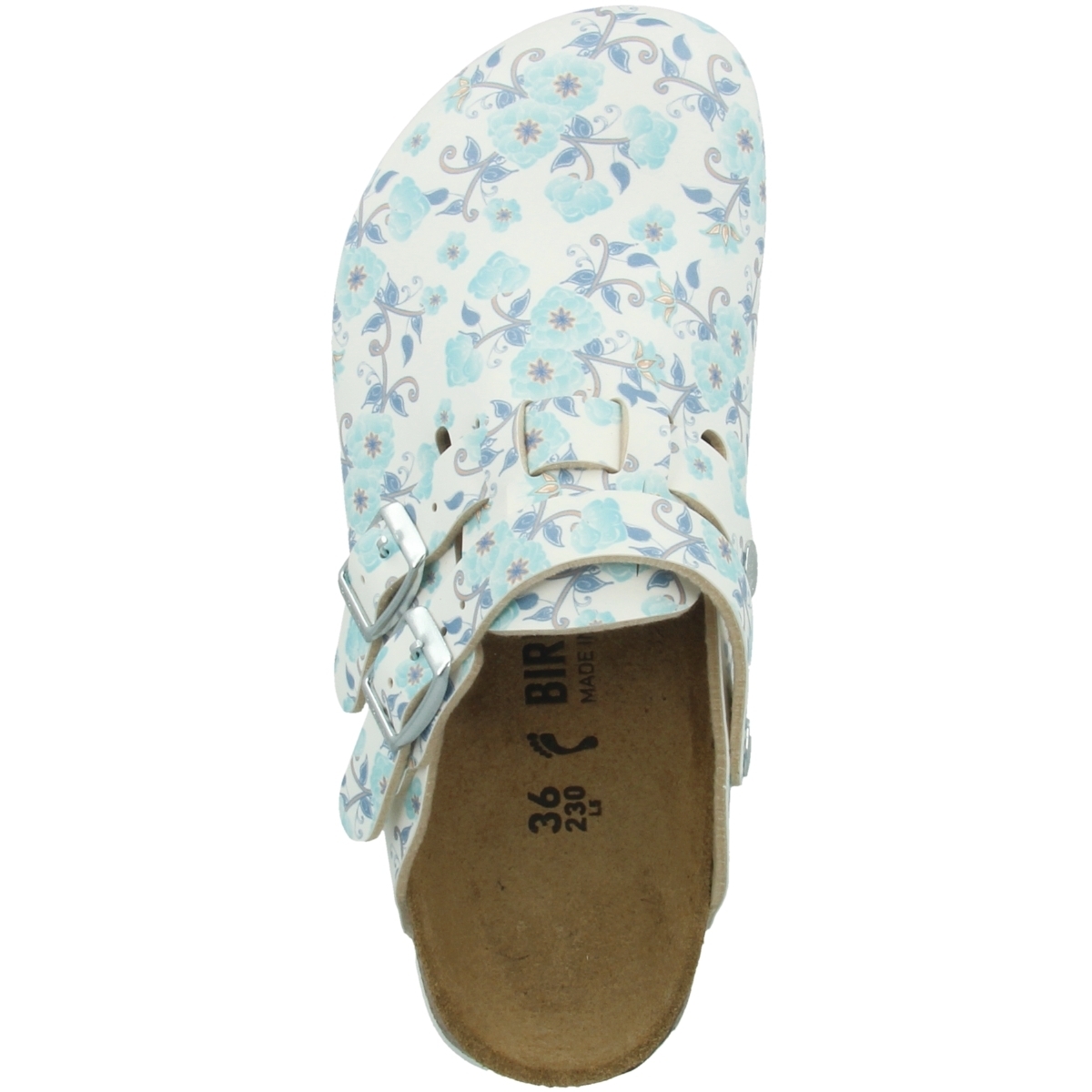 Birkenstock Kay SL Birko-Flor schmal Clogs weiss
