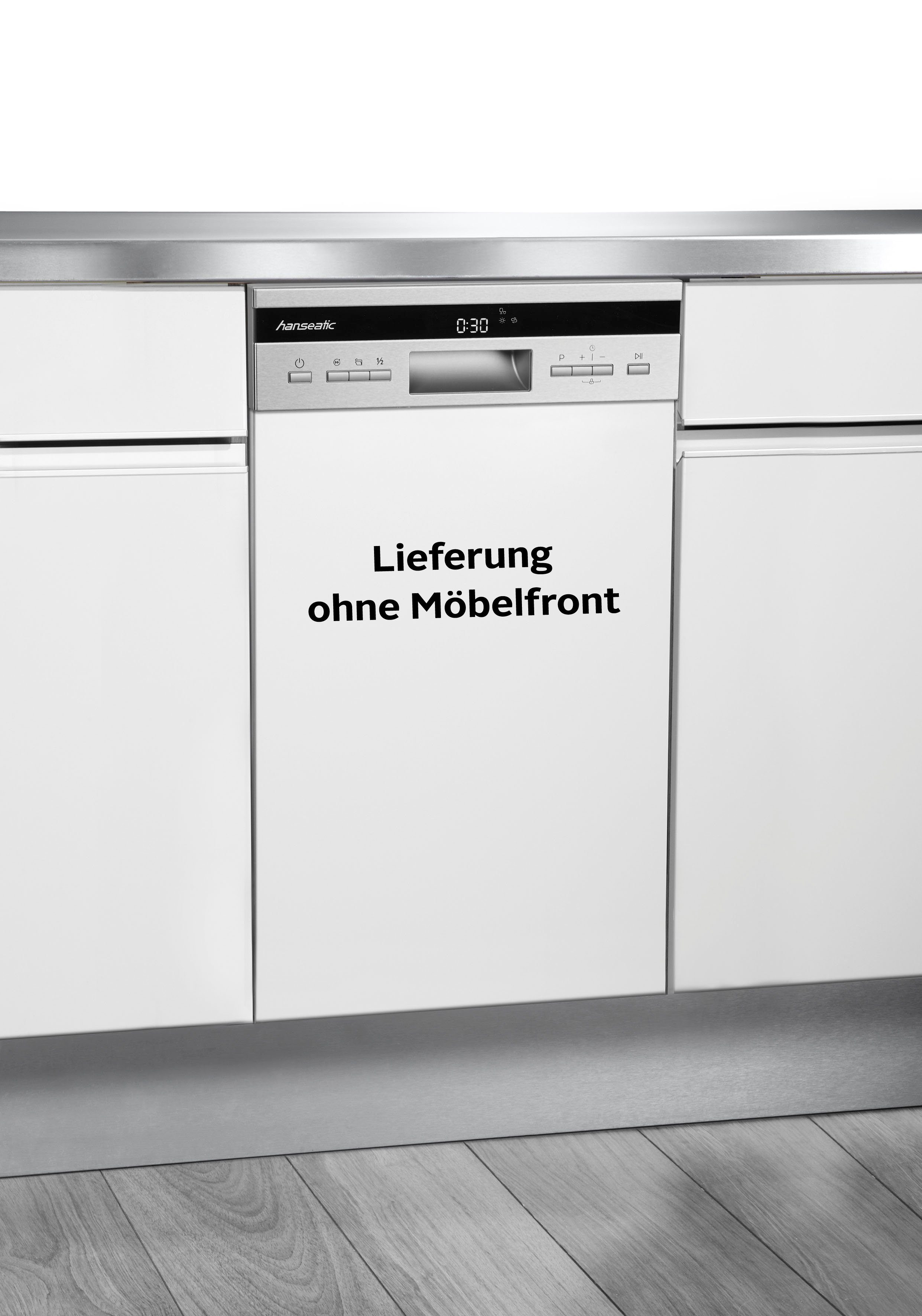 Hanseatic teilintegrierbarer Geschirrspüler, HGTI4582D10J7736ES, 10 Maßgedecke