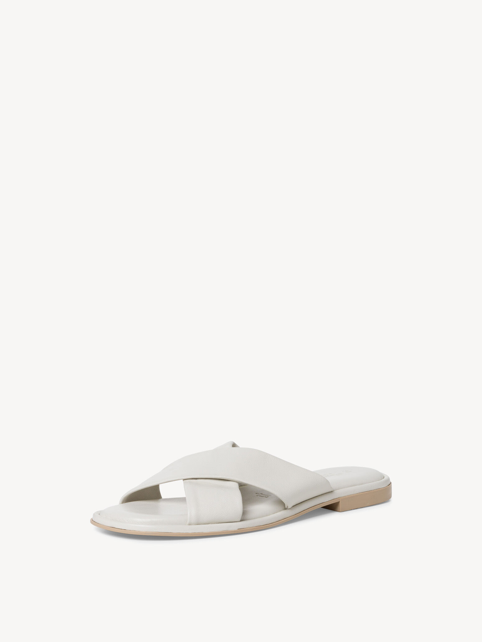 Mule en cuir - blanc
