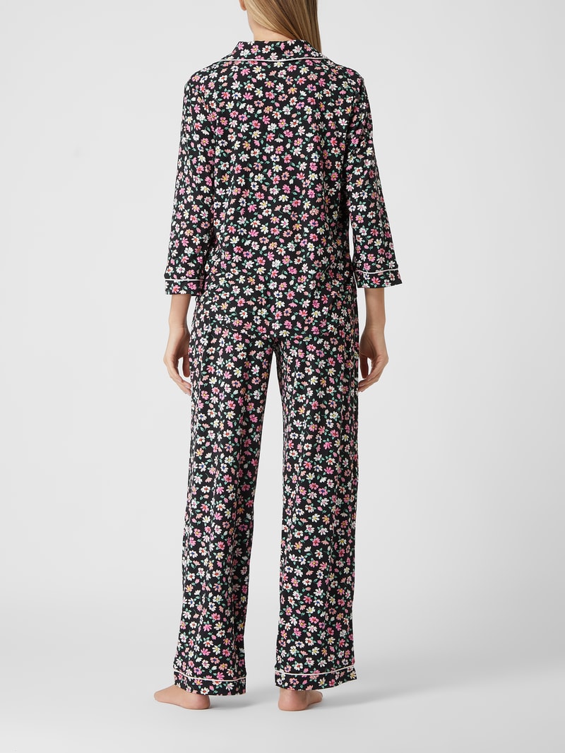 Pyjama mit Stretch-Anteil in schwarz