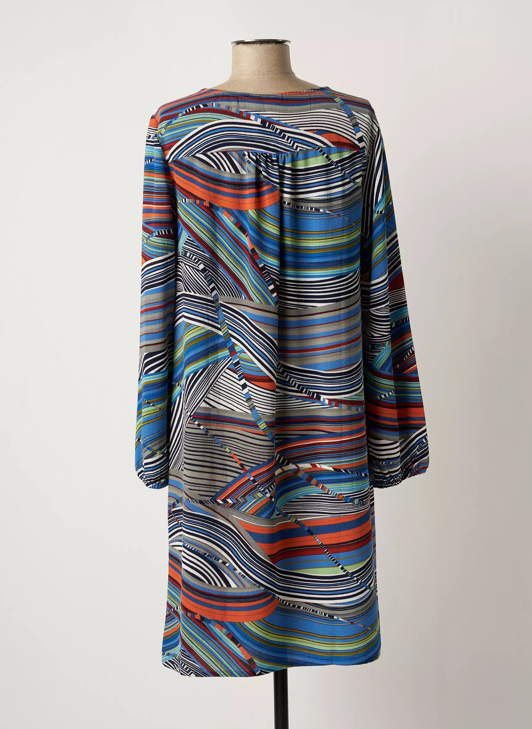 Cream Robes Mi Longues Femme couleur bleu
