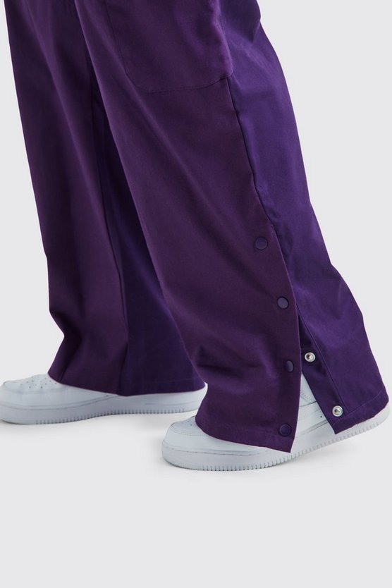 Plus Slim-Fit Colorblock Cargohose mit Lasche