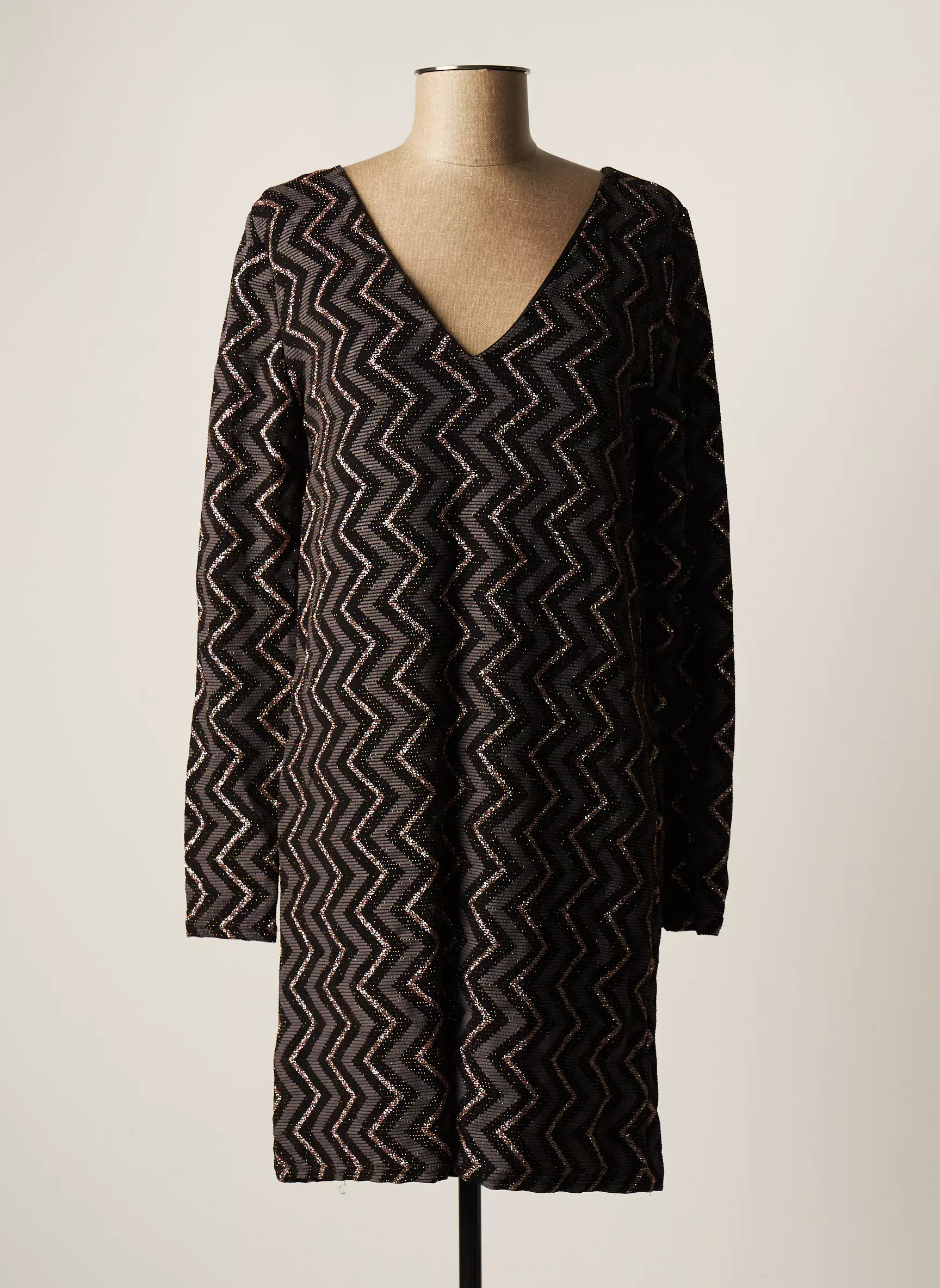 Morgan Robes Mi Longues Femme couleur gris