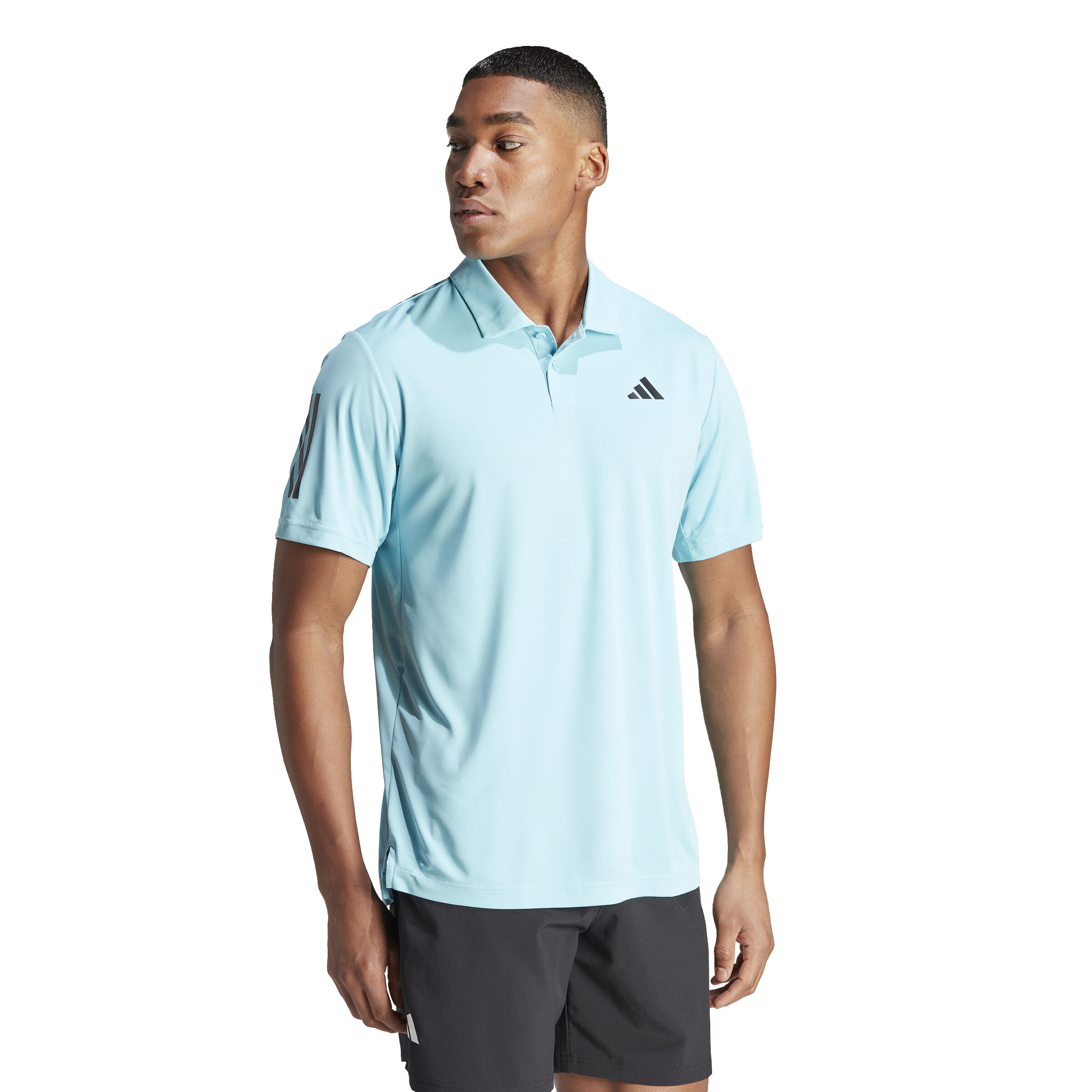Club 3 Stripes Polo Herren - Hellblau