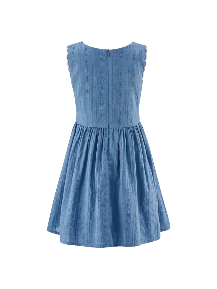 Happy Girls Kleid Flowers in Blau günstig kaufen