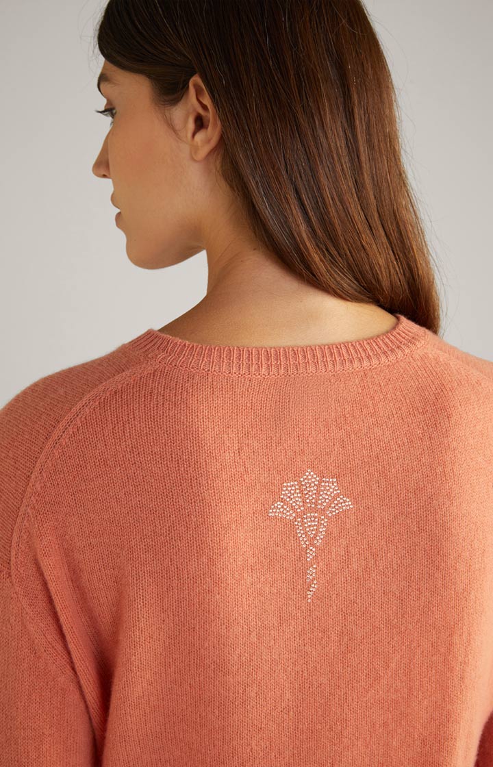 Cashmere-Pullover in Apricot