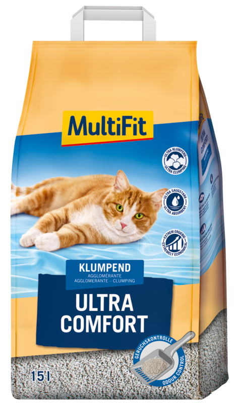 MultiFit Katzenstreu MultiFit ultra comfort 15 l