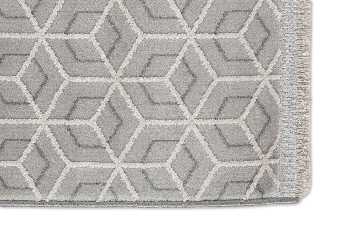 Joop! Webteppich Metric Silber 170 x 240 cm