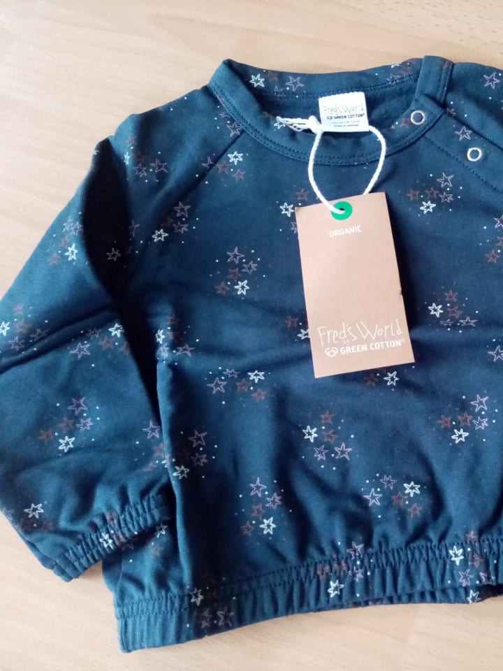 Fred´s World by GREEN COTTON Sweatshirt in Dunkelblau günstig kaufen 74