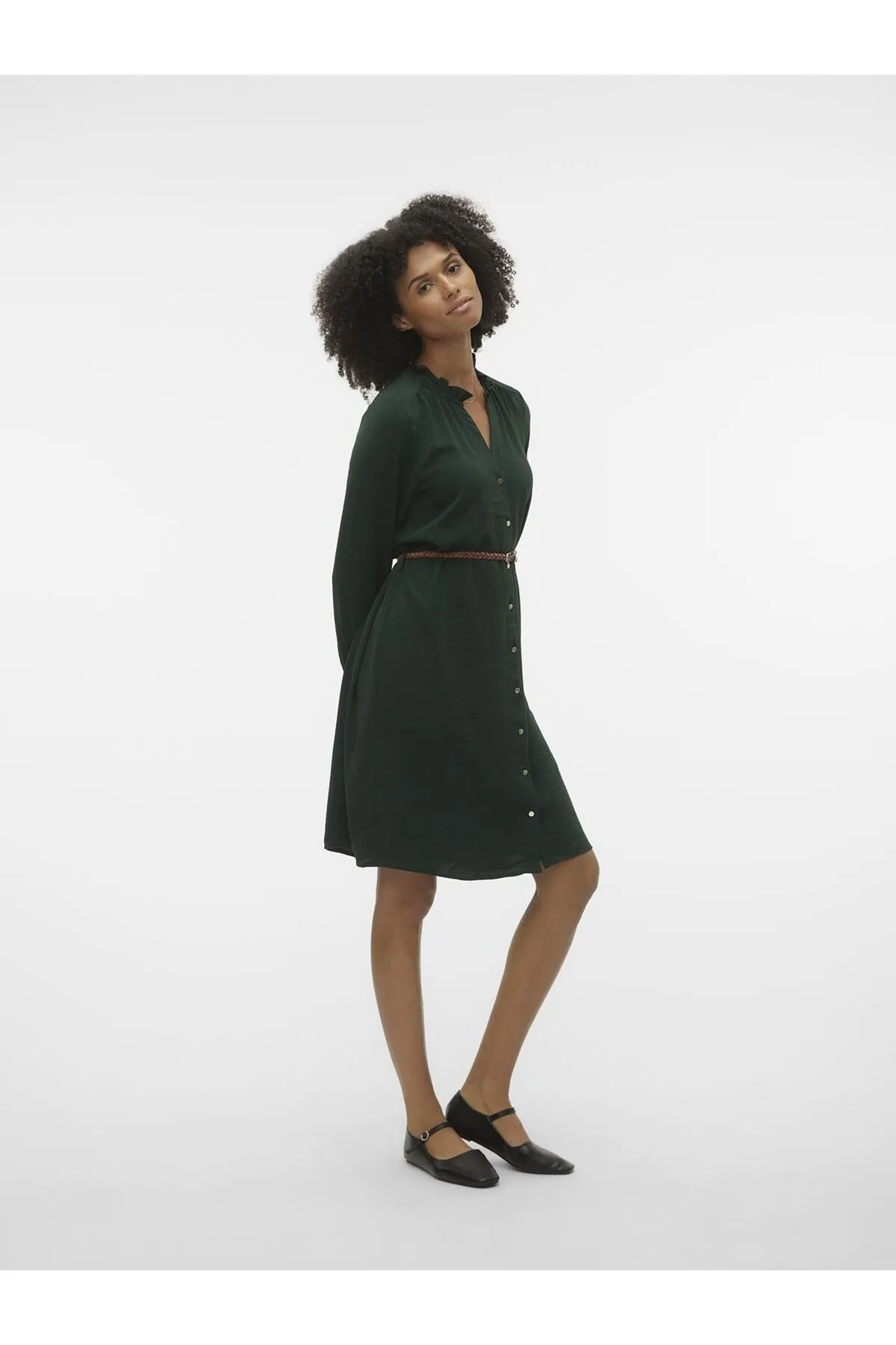 Vero Moda  Hemdblusenkleid VMVIBE LS ABK SHIRT DRESS EXC