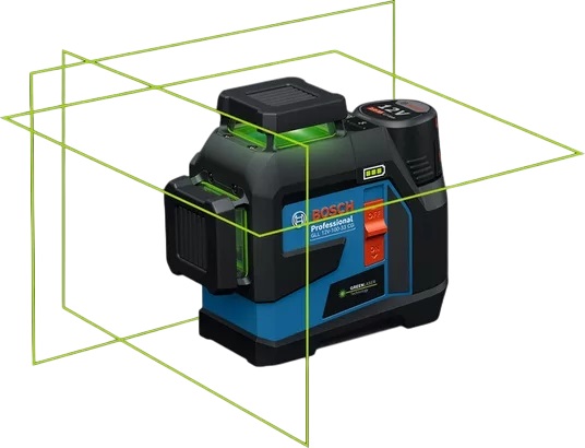 Bosch Blue 0601065401 GLL 12V-100-33 CG linijski laserski set 1x 2,0 Ah i brzi punjač GAL 12V-40 u L-BOXX-u