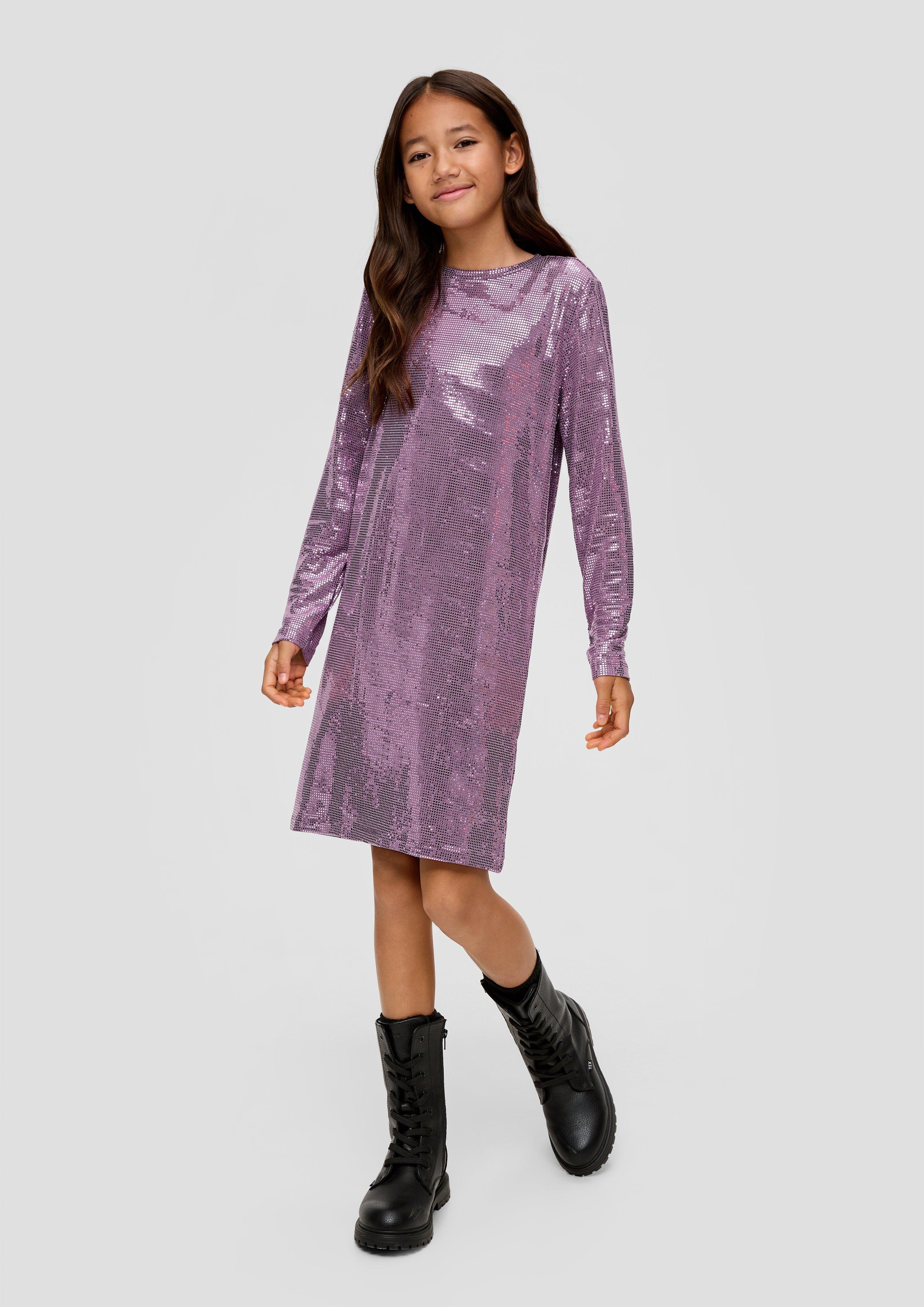 Jerseykleid mit Pailletten-Besatz  2137306-4758