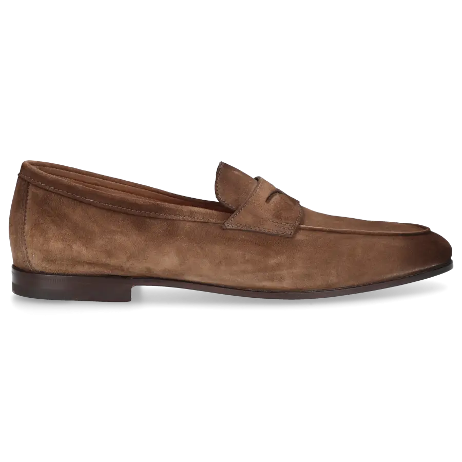 Santoni - Loafer 18837 Veloursleder - braun