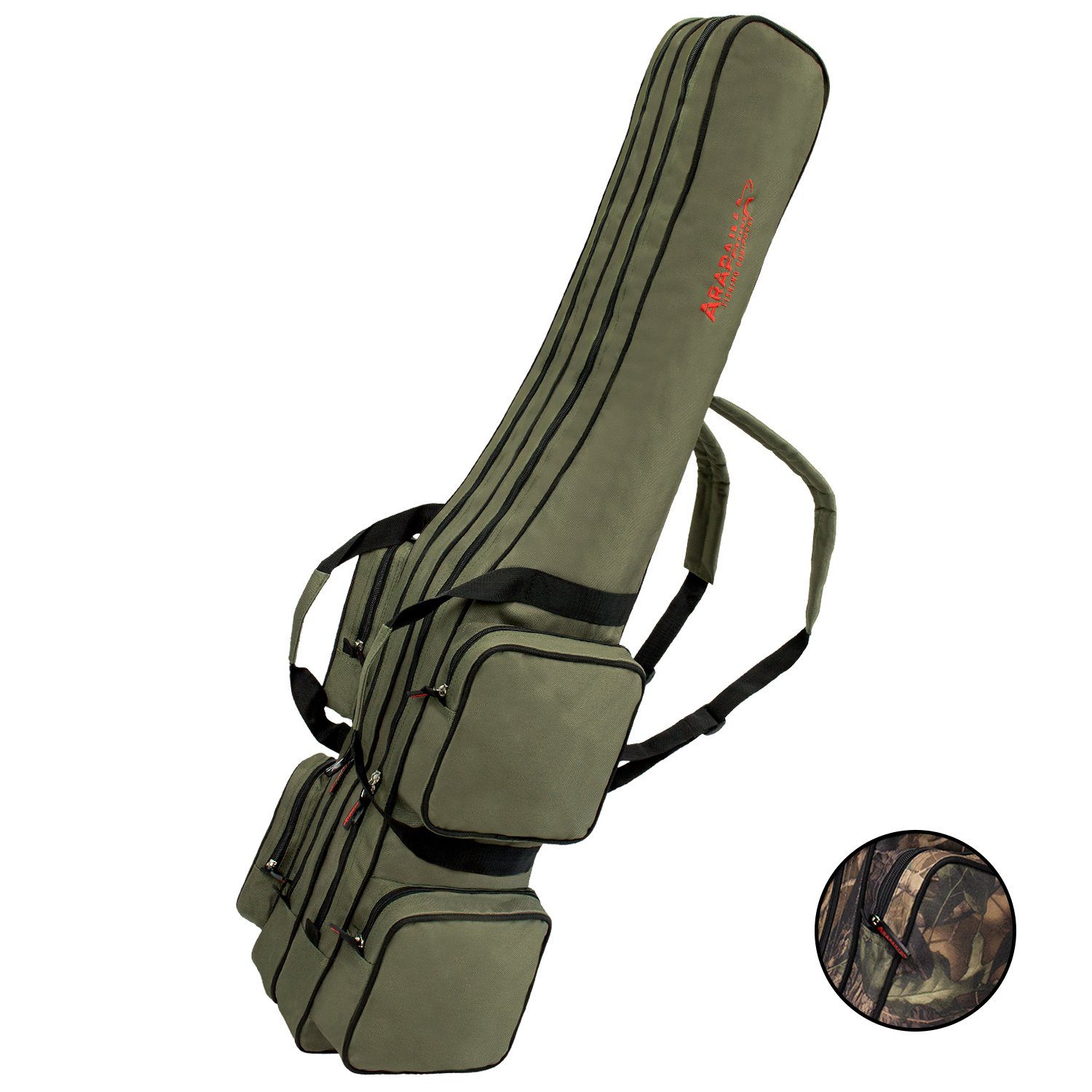 Arapaima Fishing Equipment Angelrutentasche rise (1-tlg), 2-Fach Rutentasche Angeltasche