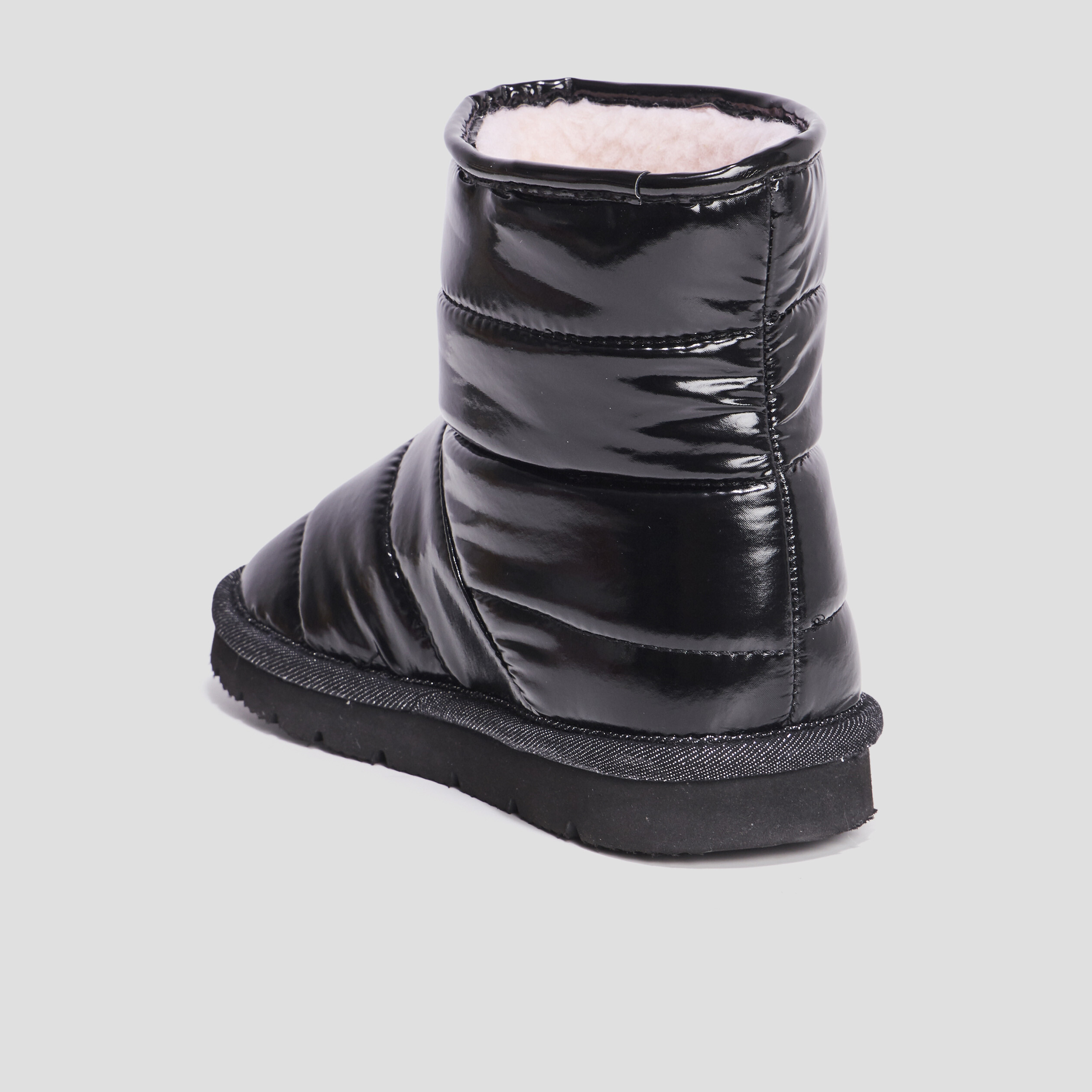 Bottines chaudes matelassées Minnie noir fille | La Halle
