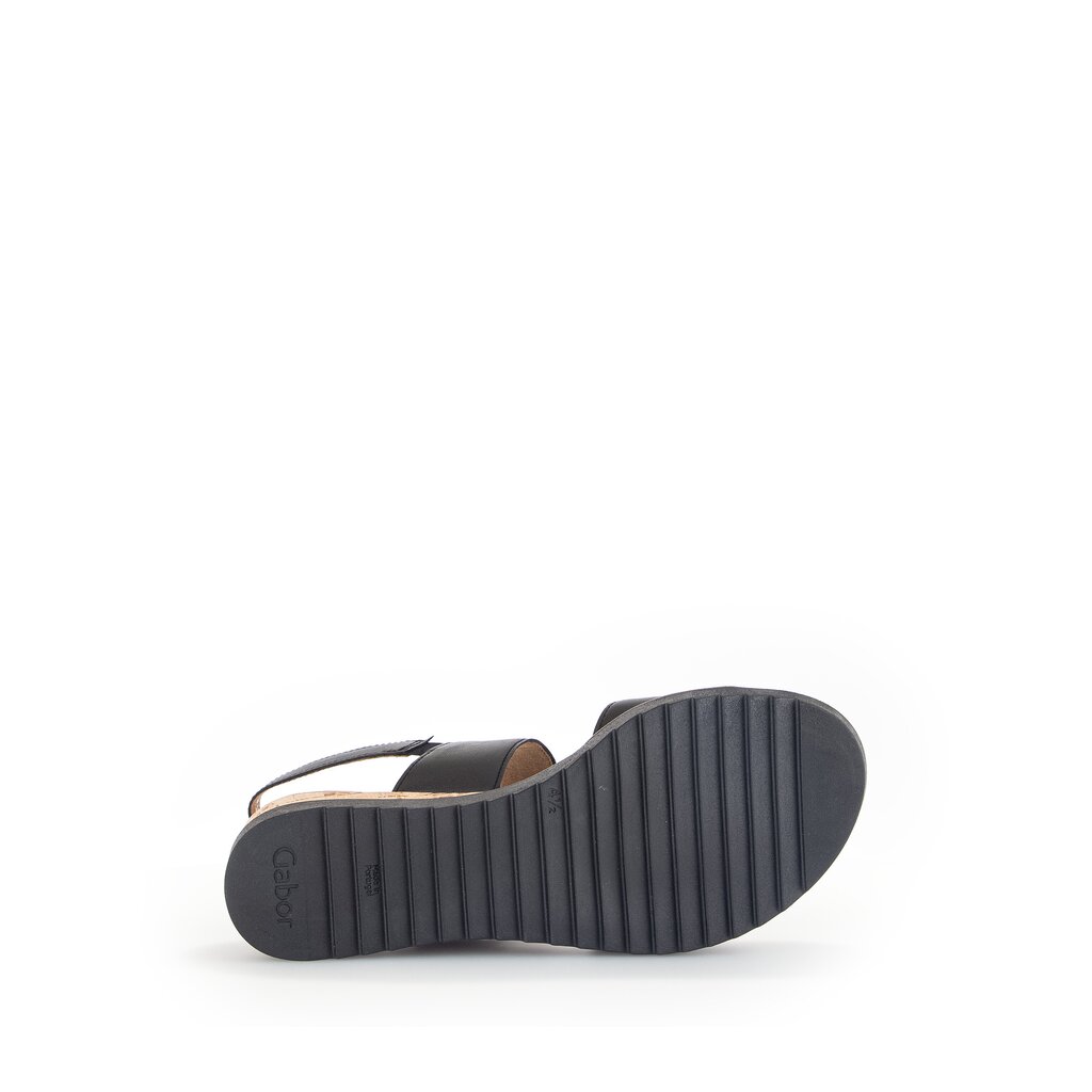 Gabor comfort Keilsandalette schwarz