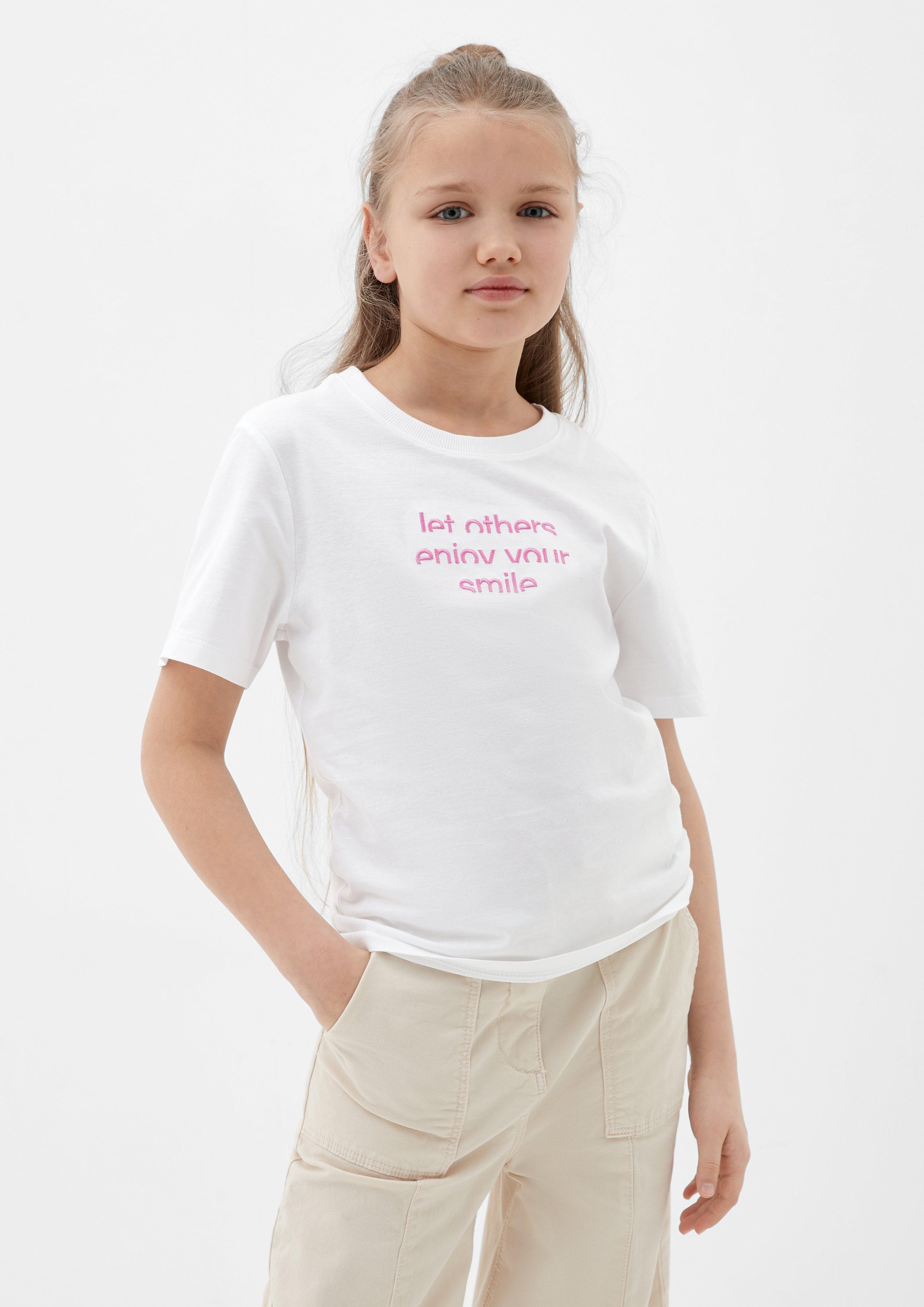T-Shirt mit Stickerei  2128032-0100