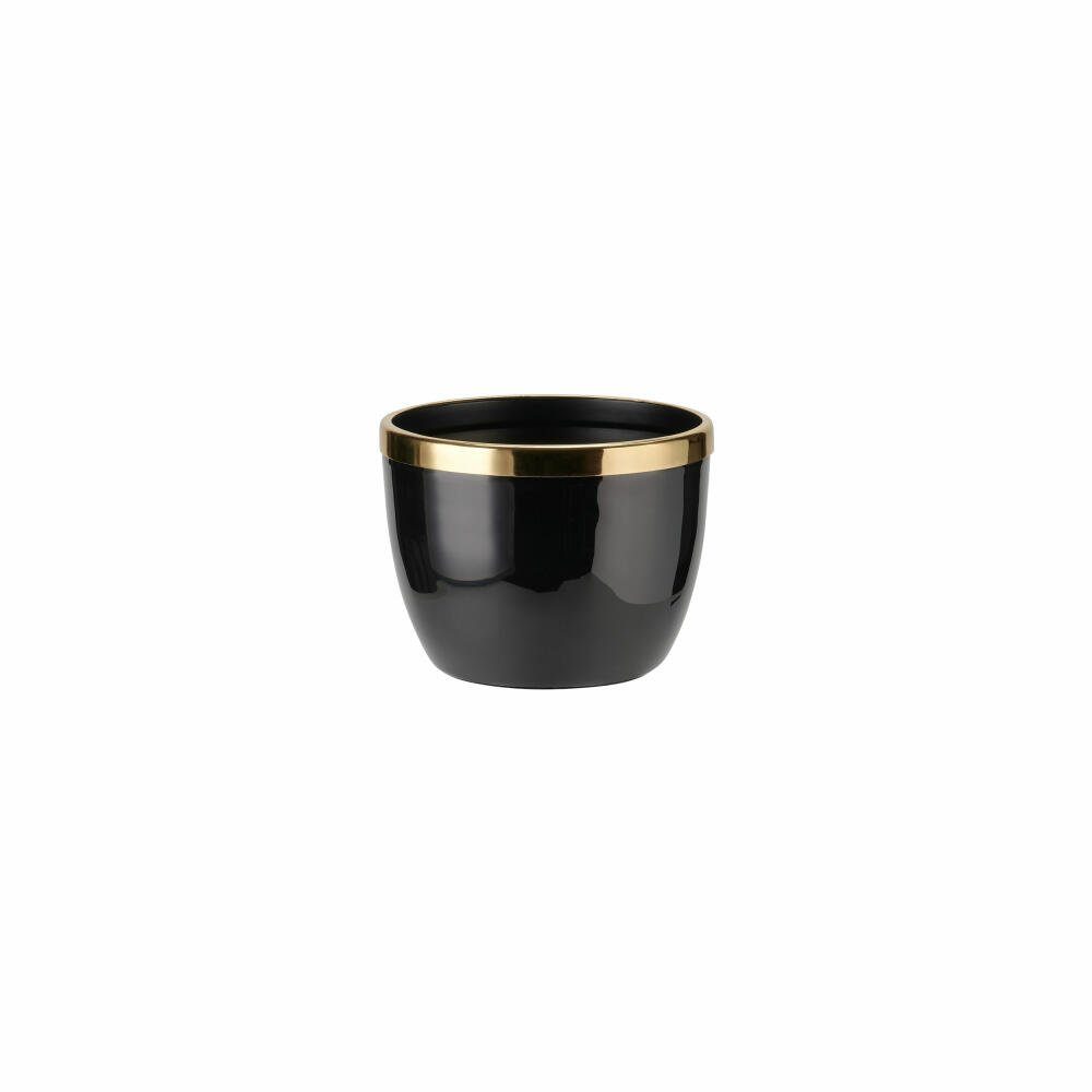 Giftcompany Übertopf Saigon S Schwarz / Gold