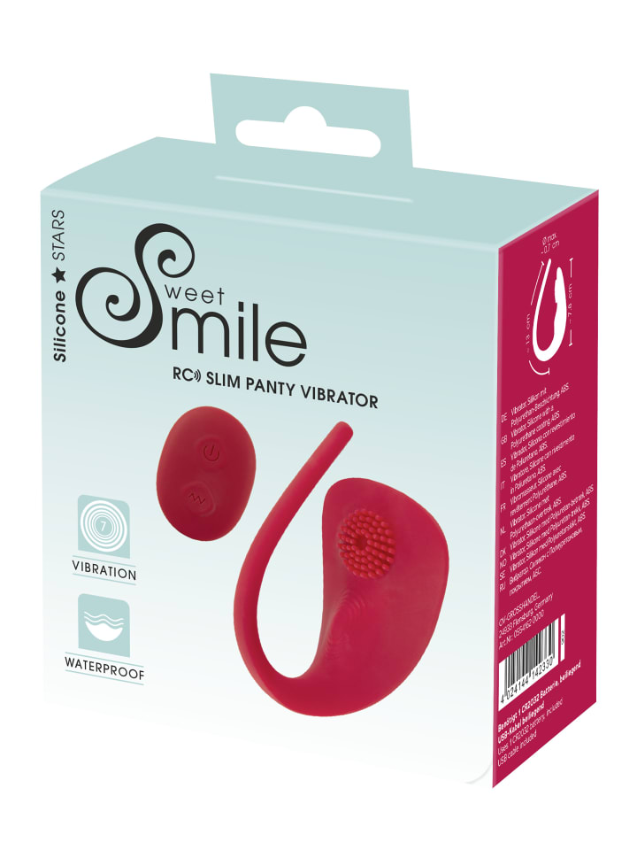 Sweet Smile Panty Vibe RC Slim Panty Vibrator in rot günstig kaufen 7,5