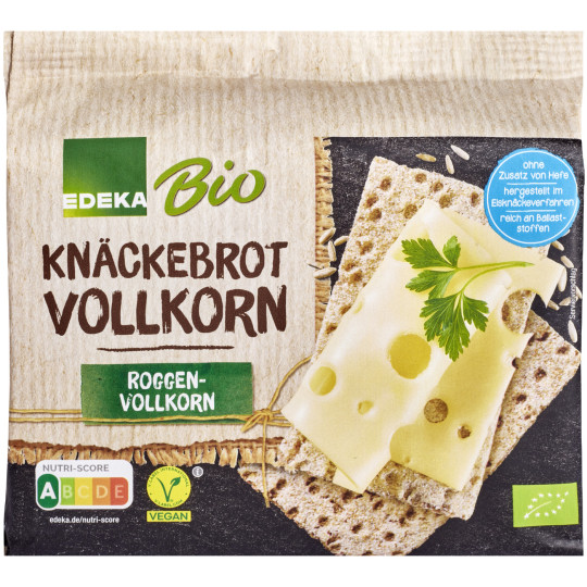 EDEKA Bio Knäckebrot Roggenvollkorn 250G