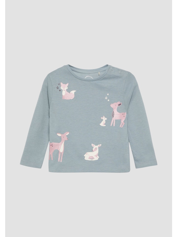 s.Oliver T-Shirt langarm in Blau günstig kaufen