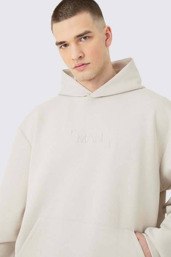 Tall kastiger Oversize Scuba Hoodie