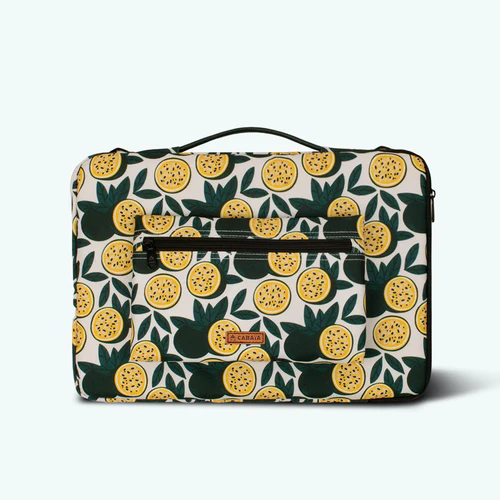 Laura Street 13/14 inch yellow laptop sleeve