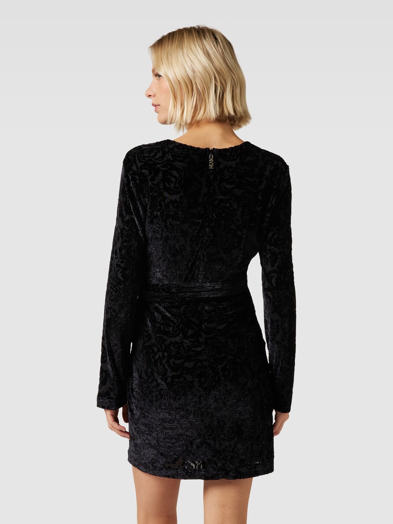 Minikleid mit Raffungen Modell 'Kimbali' in schwarz