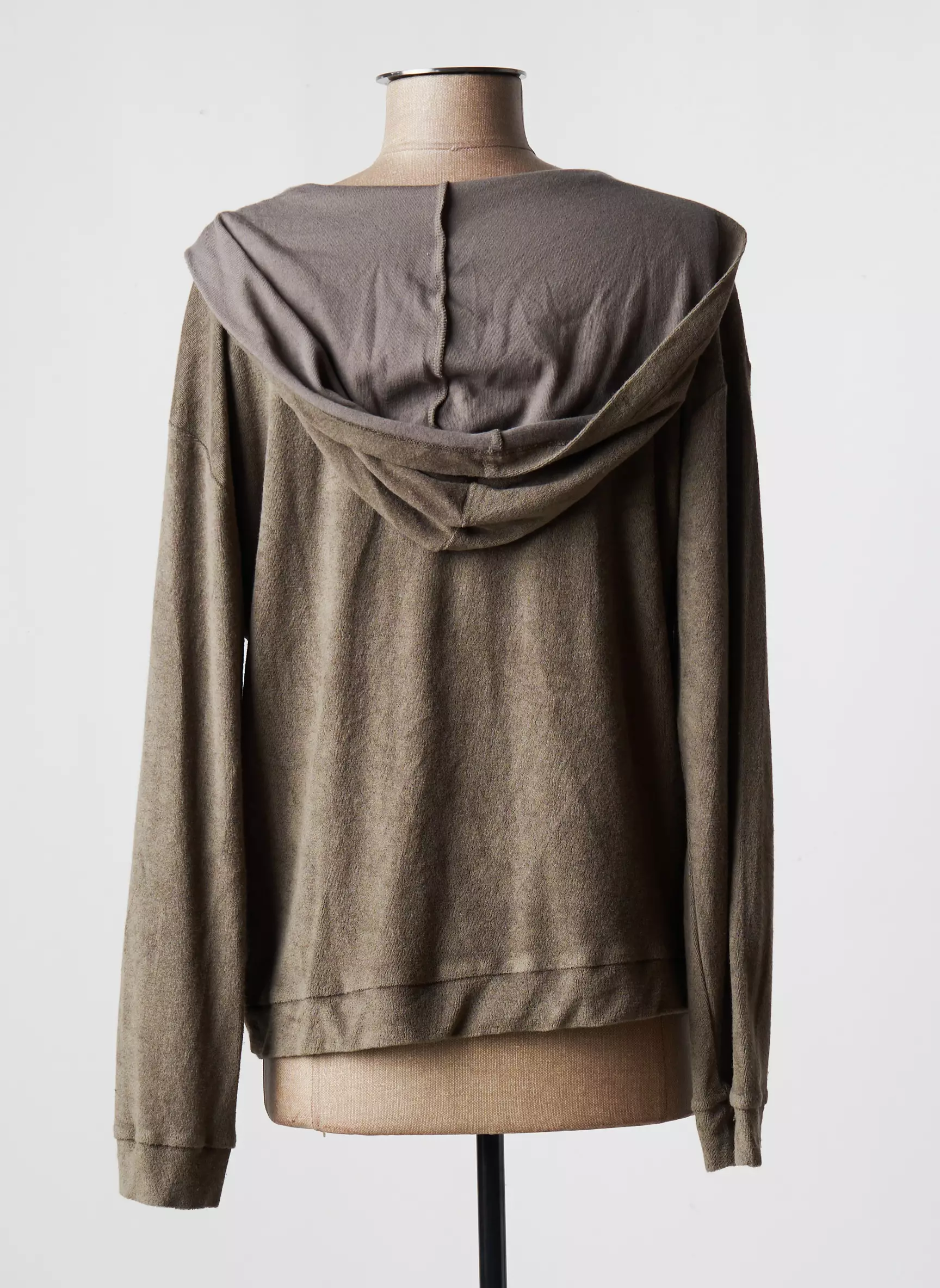 Majestic Sweat Capuche Femme couleur gris