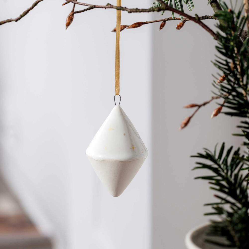 like. by Villeroy & Boch Ornement double cône Winter Glow Décoration