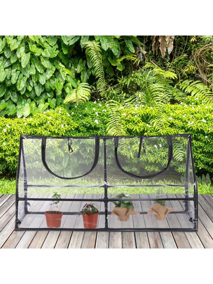 relaxdays Gewächshausaus in Transparent - (B)120 x (H)60 x (T)60 cm günstig kaufen onesize