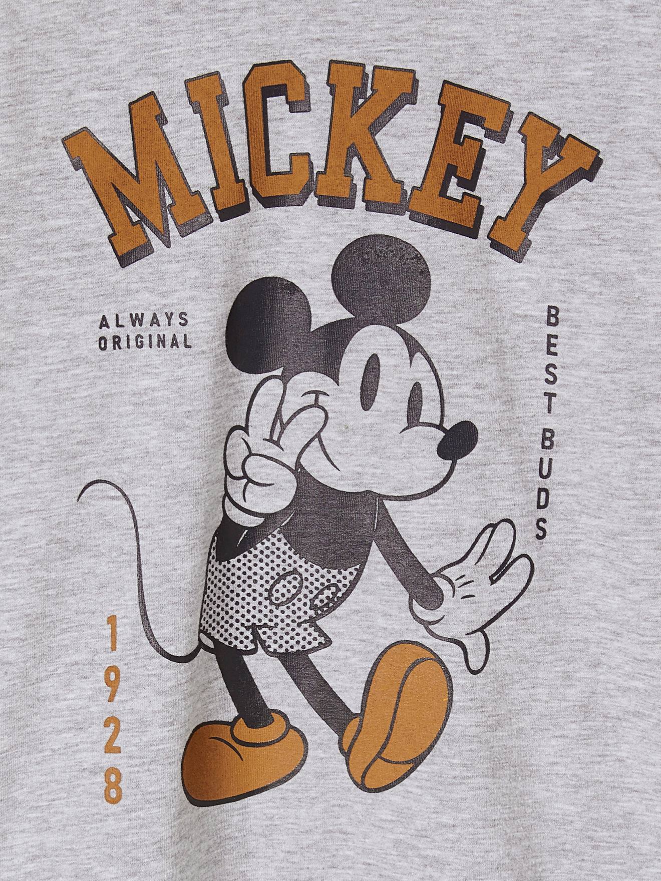 Mickey Kinder Shirt Disney MICKY MAUS - grau meliert