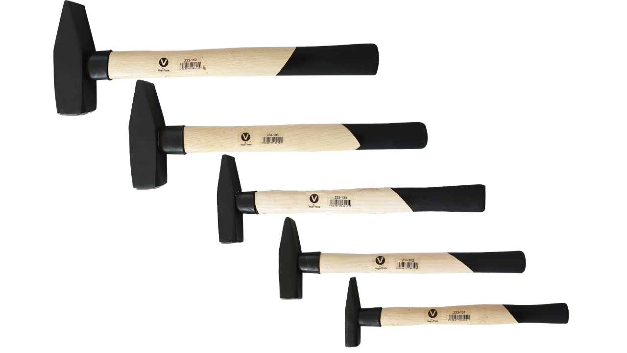 Vago-Tools Profi 5 tlg Set Schlosserhammer Schlosser Hammer 100 200 300 800 1000g